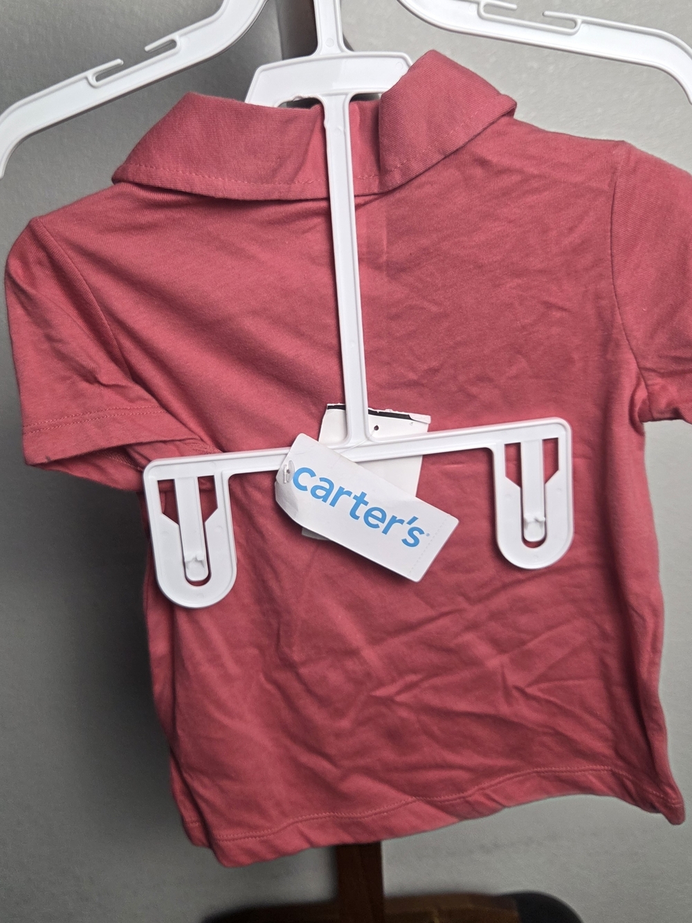 Carter's Toddler Polo Shirt - Coral Red - 24M - Picture 2 of 2